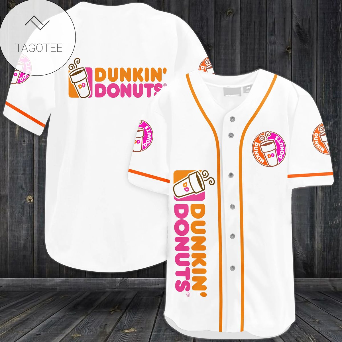 Dunkin Donuts Logo Baseball Jersey Shirt Dunkin Donuts Logo Baseball Jersey Shirt
