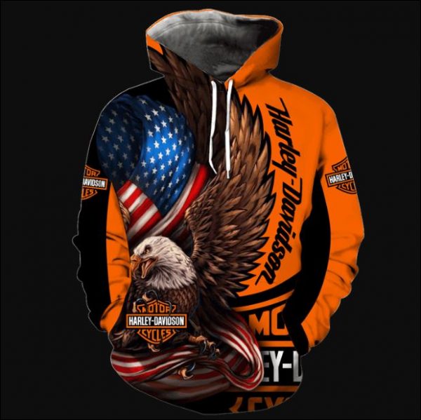 Eagle Harley Davidson 3D Printed Hoodie/Zipper Hoodie - b19e0c8c24c6 Eagle Harley Davidson 3D Printed Hoodie/Zipper Hoodie - b19e0c8c24c6