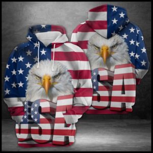 Eagle Usa Flag 3D Printed Hoodie/Zipper Hoodie - 82fd1e8f102e