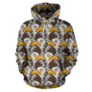 Eagles Head Pattern Pullover 3D Hoodie For Men Women All Over 3D Printed Hoodie - d88544e6d95e