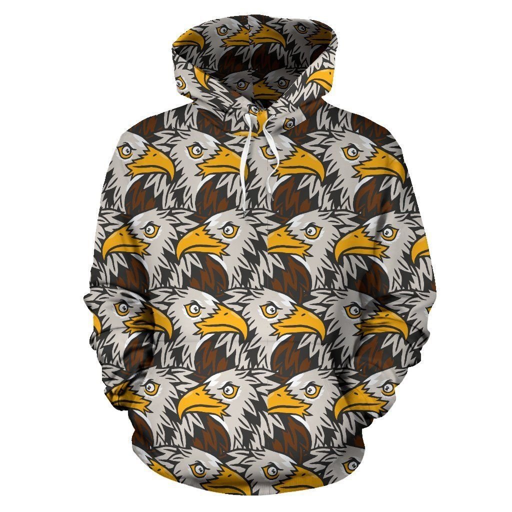 Eagles Head Pattern Pullover 3D Hoodie For Men Women All Over 3D Printed Hoodie - d88544e6d95e Eagles Head Pattern Pullover 3D Hoodie For Men Women All Over 3D Printed Hoodie - d88544e6d95e