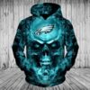 Eagles Philadelphia Skull 3D Hoodie For Men For Women All Over Printed Hoodie - 979e411ea482