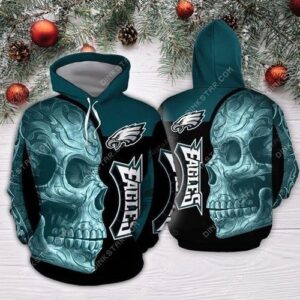 Eagles Philadelphia Skull 3d Hoodie For Men For Women All Over Printed Hoodie - 17d4fba0f265