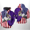 East Carolina Pirates NCAA US FLag 3D Printed Hoodie/Zipper Hoodie - caa64aadea1b