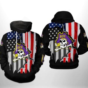 East Carolina Pirates NCAA US Flag 3D Printed Hoodie/Zipper Hoodie - fbecc34fefa3