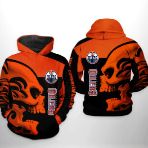 Edmonton Oilers NHL Skull 3D Printed Hoodie/Zipper Hoodie - f756dc07a79f