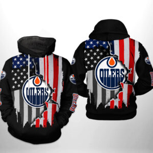 Edmonton Oilers NHL US FLag Team 3D Printed Hoodie/Zipper Hoodie - 4140ab824365