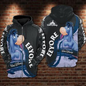 Eeyore 3D Printed Hoodie/Zipper Hoodie - 400139f0ef00