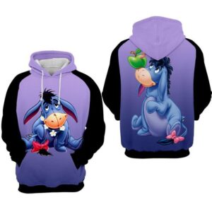 Eeyore 3D Printed Hoodie/Zipper Hoodie - a9b4b5258532