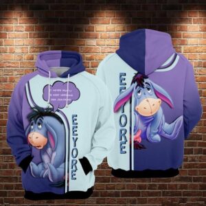 Eeyore 3D Printed Hoodie/Zipper Hoodie - f2ae7158490a