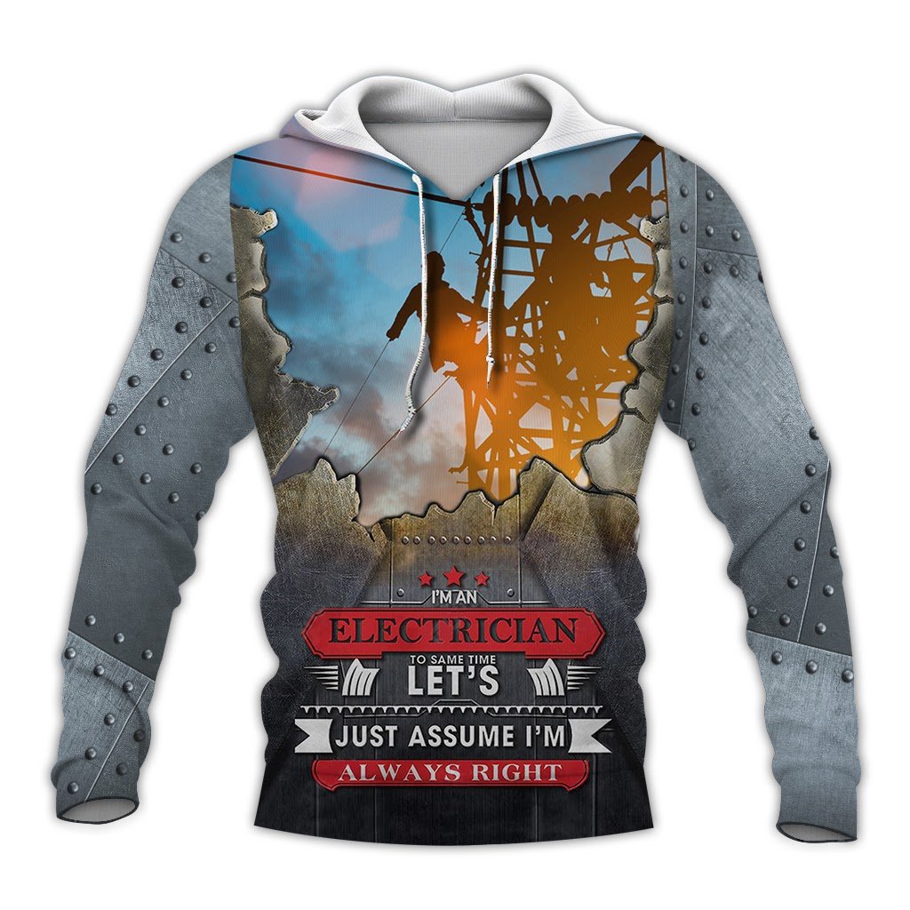 Electrician 3D Printed Hoodie/Zipper Hoodie - 79574618e491 Electrician 3D Printed Hoodie/Zipper Hoodie - 79574618e491