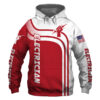 Electrician Red US Flag 3D Printed Hoodie/Zipper Hoodie - 75c9b73e13f3