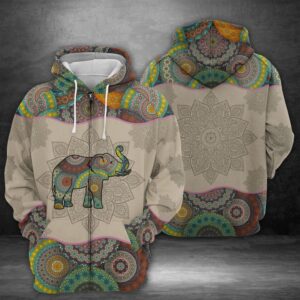Elephant 3D Printed Hoodie/Zipper Hoodie - 0e55a7880ade