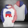 Elephant Side 3D Printed Hoodie/Zipper Hoodie - a713190e1c3b