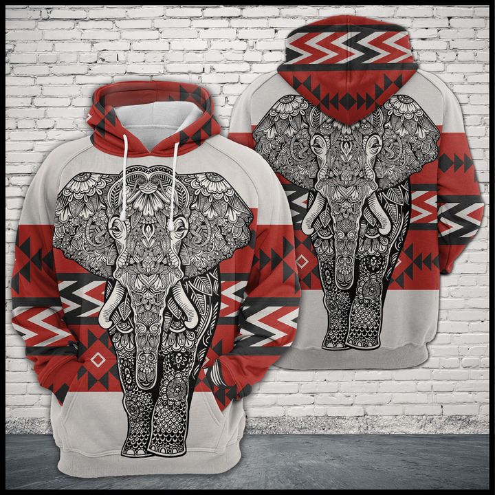 Elephant Zentangle Native Pattern 3D Printed Hoodie/Zipper Hoodie - 3bac3a16ca48 Elephant Zentangle Native Pattern 3D Printed Hoodie/Zipper Hoodie - 3bac3a16ca48