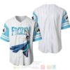 Elsa Princess Frozen All Over Print Pinstripe White Baseball Jersey