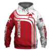 Engineer Red US Flag 3D Printed Hoodie/Zipper Hoodie - 9525d82afdcb