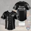 Evan Williams Bourbon Baseball Jersey Shirt