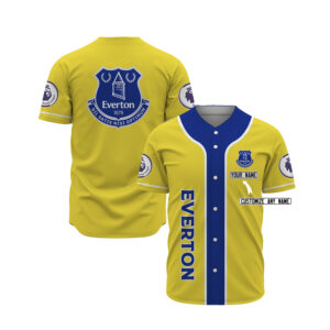 Everton Custom Name Baseball Jersey