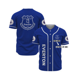Everton Custom Name Baseball Jersey