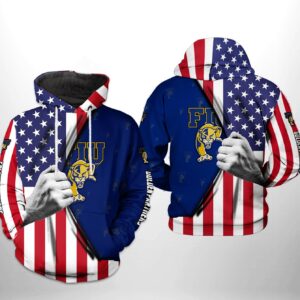 FIU Golden Panthers NCAA US FLag 3D Printed Hoodie/Zipper Hoodie - 7de99bfa1b1e