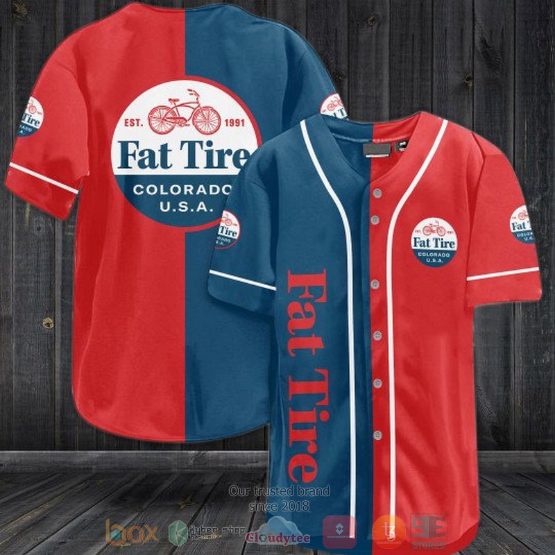 Fat Tire Amber Ale Baseball Jersey Fat Tire Amber Ale Baseball Jersey