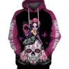 Fight Like A Girl Br East Cancer Poco Loco Sugar Skull Fairy Pullover And Zippered Hoodies Custom 3D Graphic Printed 3D Hoodie All Over Print Hoodie For Men For Women - 912b0624befe