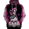 Fight Like A Girl Br East Cancer Poco Loco Sugar Skull Fairy Pullover And Zippered Hoodies Custom 3d Graphic Printed 3d Hoodie All Over Print Hoodie For Men For Women - 9165db965cb6
