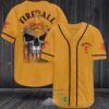 Fireball Cinnamon Whisky Skull Baseball Jersey Shirt