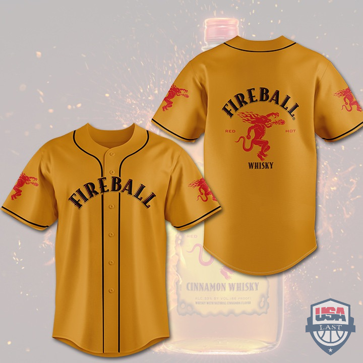 Fireball Whisky Baseball Jersey Shirt Fireball Whisky Baseball Jersey Shirt