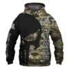 Fish Reaper Punisher Skull Camo All Over Printed 3D Hoodie Sweatshirt - 8cb429470c77