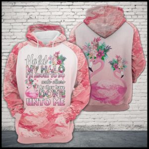 Flamingo Hold My Halo 3D Printed Hoodie/Zipper Hoodie - 6a394d387c51