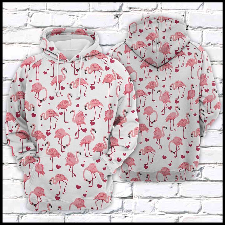 Flamingo Love 3D Printed Hoodie/Zipper Hoodie - 561f789a1383 Flamingo Love 3D Printed Hoodie/Zipper Hoodie - 561f789a1383