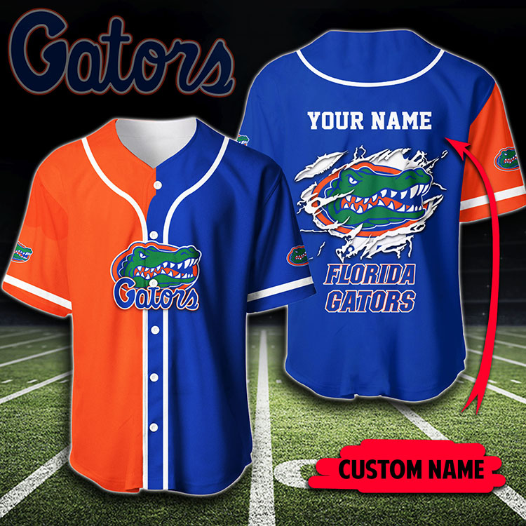 Florida Gators Custom Name Baseball Jersey Florida Gators Custom Name Baseball Jersey