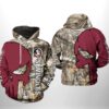Florida State Seminoles NCAA Camo Veteran Hunting 3D Printed Hoodie/Zipper Hoodie - 09f0f2cd2613