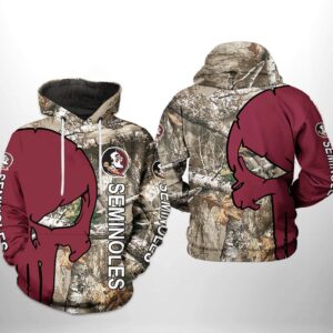 Florida State Seminoles NCAA Camo Veteran Hunting 3D Printed Hoodie/Zipper Hoodie - 09f0f2cd2613