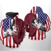 Florida State Seminoles NCAA US FLag 3D Printed Hoodie/Zipper Hoodie - 2740cb96e315