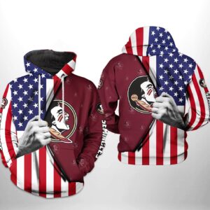 Florida State Seminoles NCAA US FLag 3D Printed Hoodie/Zipper Hoodie - 2740cb96e315
