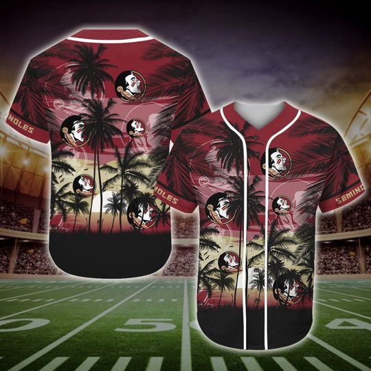 Florida State Seminoles Tropical Baseball Jersey Florida State Seminoles Tropical Baseball Jersey