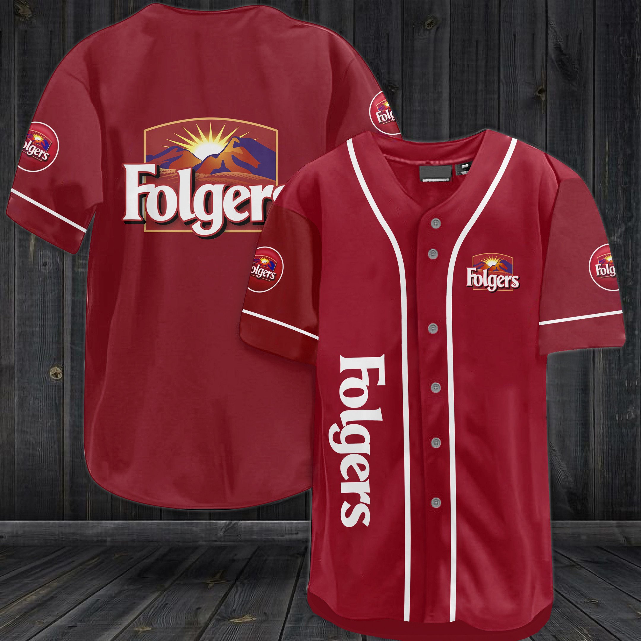 Folgers Coffee Baseball Jersey Folgers Coffee Baseball Jersey