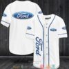 Ford White Baseball Jersey