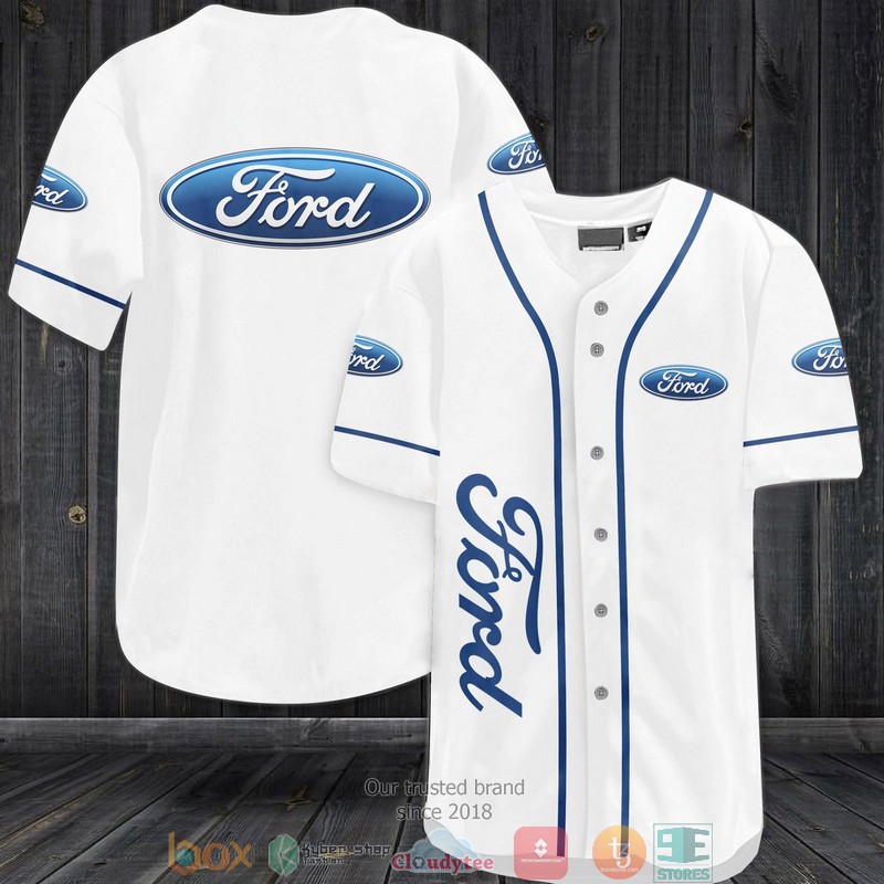 Ford White Baseball Jersey Ford White Baseball Jersey