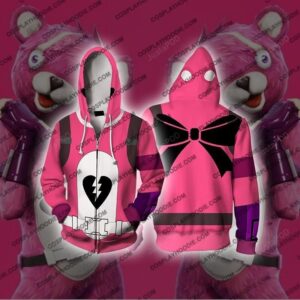 Fortnite Creepy Bear Cosplay 3D Hoodie For Men Women All Over 3D Printed Hoodie Jacket - 7116dbc67ca3