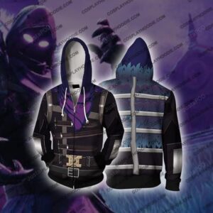 Fortnite Raven Cosplay 3D Hoodie For Men Women All Over 3D Printed Hoodie Jacket - 84eba185bb12