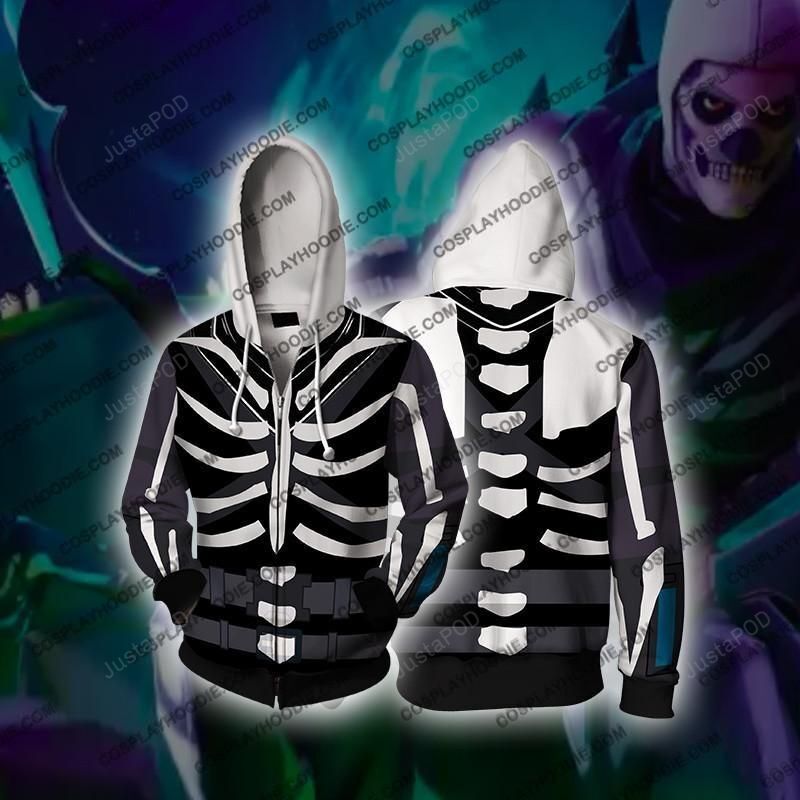 Fortnite Skull Trooper Cosplay 3D Hoodie For Men Women All Over 3D Printed Hoodie Jacket - 549bddcae724 Fortnite Skull Trooper Cosplay 3D Hoodie For Men Women All Over 3D Printed Hoodie Jacket - 549bddcae724