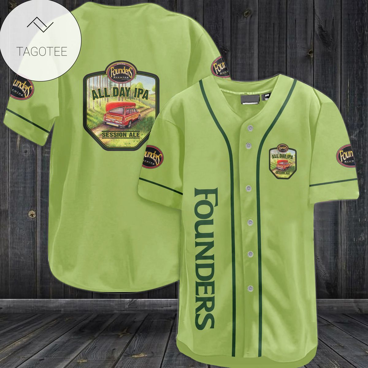 Founders All Day Ipa Session Ale Logo Baseball Jersey Shirt Founders All Day Ipa Session Ale Logo Baseball Jersey Shirt