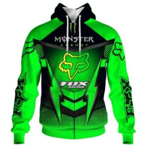 Fox Racing 3D Printed Hoodie/Zipper Hoodie - 2c0f68a74952