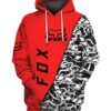 Fox Racing 3D Printed Hoodie/Zipper Hoodie - ed1e716c1afe