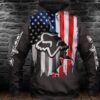 Fox Racing American Flag Layer Pullover And Zippered Hoodies Custom 3D Graphic Printed 3D Hoodie All Over Print Hoodie For Men For Women - 117ed921cc7d
