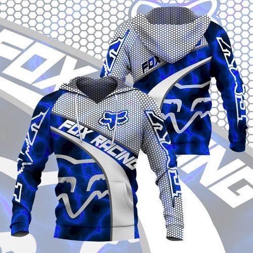 Fox Racing Blue 3D Hoodie For Men For Women Fox Racing All Over - b35bfafe0aef Fox Racing Blue 3D Hoodie For Men For Women Fox Racing All Over - b35bfafe0aef